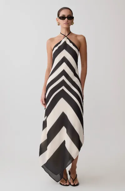 Hope Satin Halter Midi Dress